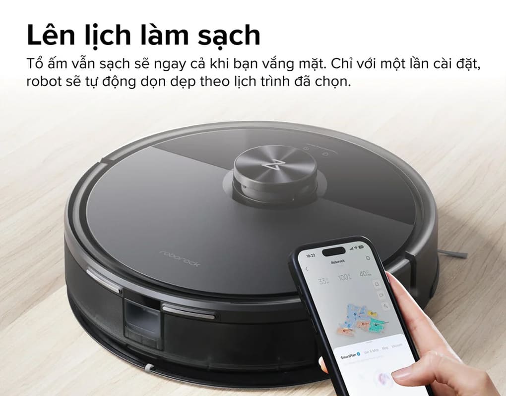 Robot hút bụi lau nhà Roborock Q7TF+ (Plus) - Đen